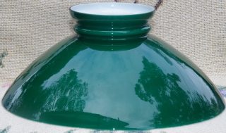 Green Cased 9 3/4" Glass Shade