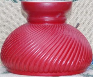 Red Swirl 7" fit Ribbed Cased Glass Shade