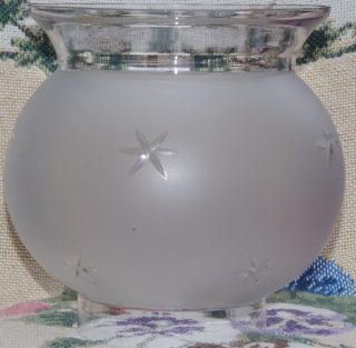 4 3/8" Solar Oil Lamp Glass Shade
