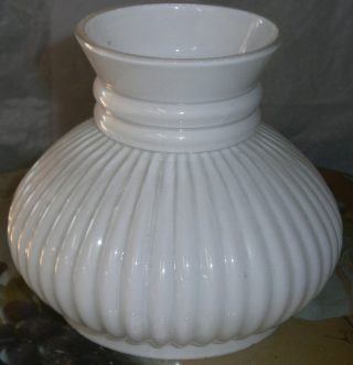 Student Ribbed Opal Glass Shade 4" fit