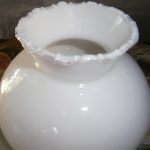 Opal Glass Shade single ribbed 4 1/2" fit - Image 2