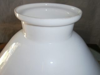 Opal Slanted 8 7/8" original Glass Shade with single ribbed top - Image 2