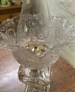 Early American Pressed Glass Lamp c1920-30 - Image 3