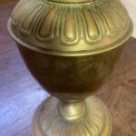 Hinks oil lamp c1895, patented No. 2 duplex rise and fall burner, original chimney - Image 2