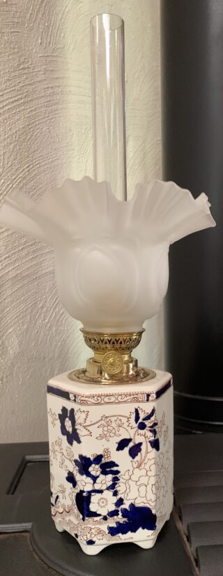 Masons Iron Stone China lamp unusual octagonal shape font