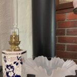 Masons Iron Stone China lamp unusual octagonal shape font - Image 2