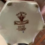 Masons Iron Stone China lamp unusual octagonal shape font - Image 4