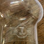 2 5/8" x 11 1/4" original heatproof glass chimney - Image 2