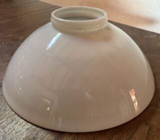 Opal Glass Shade cut off top 10" fit