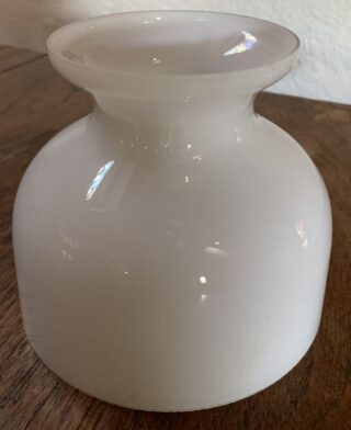 Opal straight sided original glass shade 5 7/8" fit