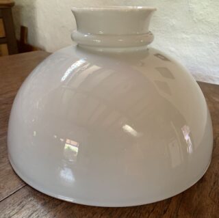 11 7/8"Opal Single Ribbed Glass Shade