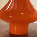 Orange Cased Glass Chimney 2 1/2" fit - Rare - Image 2