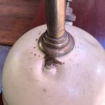 Tilley TL106 pressure lamp with original painted font c1949 - Image 4