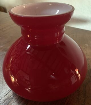 Ruby Red Cased 5 3/4" Glass Shade
