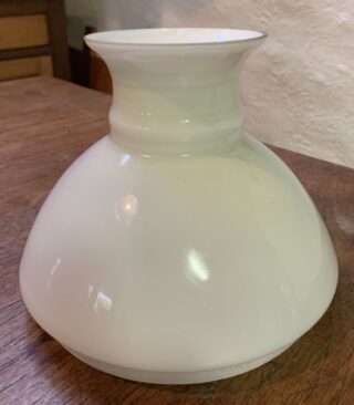 7 1/4" Opal Glass Shade single ribbed