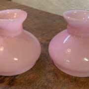 3 3/4" pink glass shades
