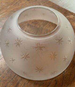 10" frosted glass shade with star motifs - Image 2