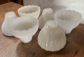 2 1/4" glass shades electric