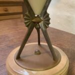 Hinks Art Deco Oil Lamp patented Hinks lever lift burner with Rd 65891 c1887 - Image 3