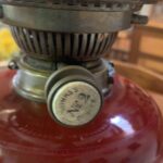 Hinks Art Deco Oil Lamp patented Hinks lever lift burner with Rd 65891 c1887 - Image 5