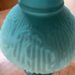 Boudoir Oil Lamp unusual Nickel coated brass base c1900s - Image 4