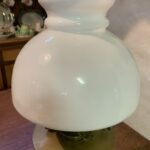 Hinks Table lamp with Hinks rise and fall burner marked Benett Fink London - Image 5