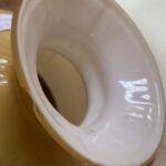 Amber 5 3/4" cased shade with small chip - Image 2