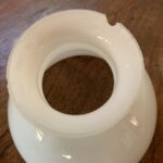 Opal Glass Shade 5 1/2" with chip - Image 2