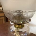 American Glass Oil Lamp with clinch collar - Image 3