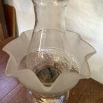 American Glass Oil Lamp with clinch collar - Image 4