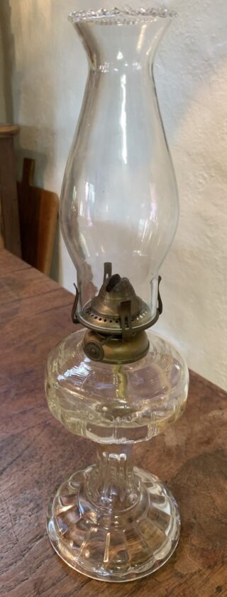 Depression lamp Crown Crystal burner c1930