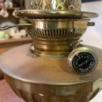 Hinks Centre Draught Banquet Lamp, Hinks lever burner and Fish Eye filler cap ON HOLD - Image 2