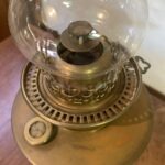Hinks Centre Draught Banquet Lamp, Hinks lever burner and Fish Eye filler cap ON HOLD - Image 3