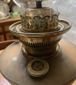 Hinks Centre Draught Banquet Lamp, Hinks lever burner and Fish Eye filler cap - Image 4