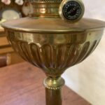 Hinks Centre Draught Banquet Lamp, Hinks lever burner and Fish Eye filler cap ON HOLD - Image 8