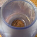 4" Sea Blue Embossed Closed Tulip glass shade - Image 2