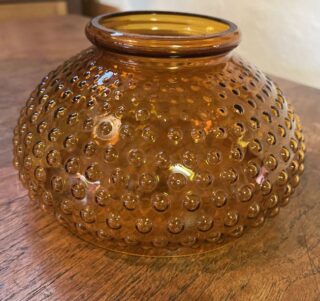Amber Hobnail 6 3/4" glass shade