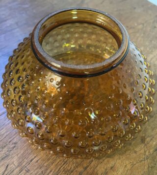 Amber Hobnail 6 3/4" glass shade - Image 2