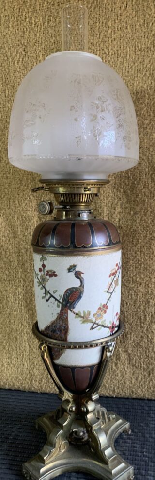 Hinks and Sons Peacock font brass font holder
