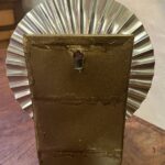 Painted Tin Wall Oil Lamp with new reflector shade - Image 4