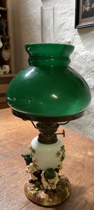 Sitzendorf Gnome Oil Lamp