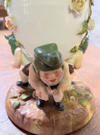 Sitzendorf Gnome Oil Lamp - Image 2