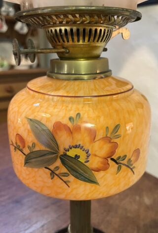 Unusual Beehive shape English lamp hand painted End of Day font - Image 3
