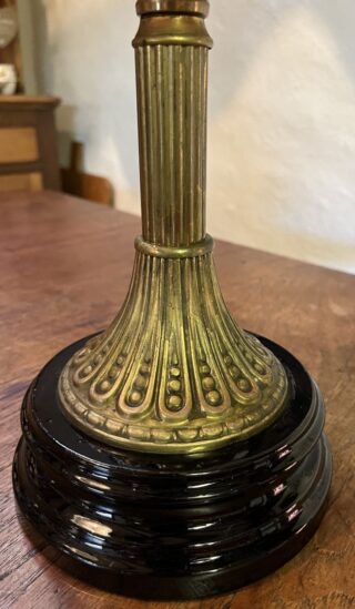 Unusual Beehive shape English lamp hand painted End of Day font - Image 4