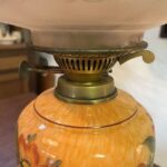 Unusual Beehive shape English lamp hand painted End of Day font - Image 5