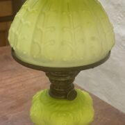 Veritas Kosmos Oil Lamp original lime green font unusual base