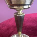 Victorian Messenger No.2 lever lift burner, optic tulip shade - Image 6
