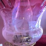 Victorian Messenger No.2 lever lift burner, optic tulip shade - Image 7