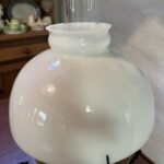 Miller Table Lamp with original font, burner and tripod - Image 5