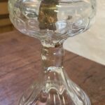 Depression Australian Crown Crystal Glass Co. oil lamp English slip burner - Image 2